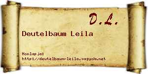 Deutelbaum Leila névjegykártya